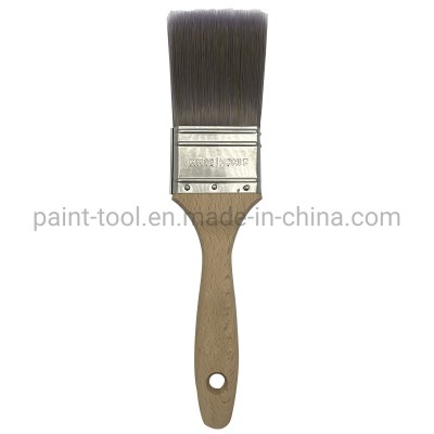 2 Inch 50mm Solid Round Tapered Strainless Steel Rawhandle Slim Brush, Artist Brushes