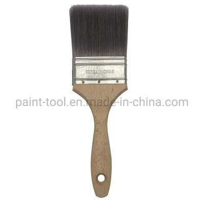 3 Inch 75mm Solid Round Tapered Strainless Steel Rawhandle Slim Brush