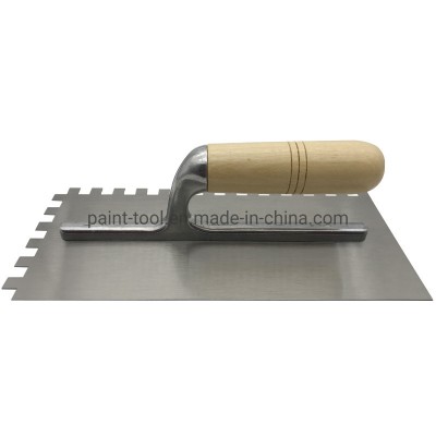 Construction Tools Factory Price Plaster Trowel with Square Teeth